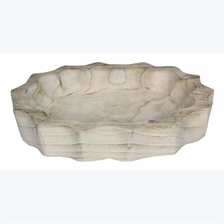 YOUNGS Wood Carved Bowl 21859